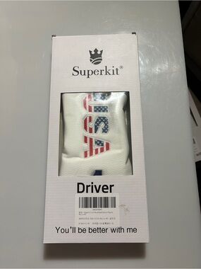 NIB Patriotic Superkit USA American Flag Golf Driver Head Cover